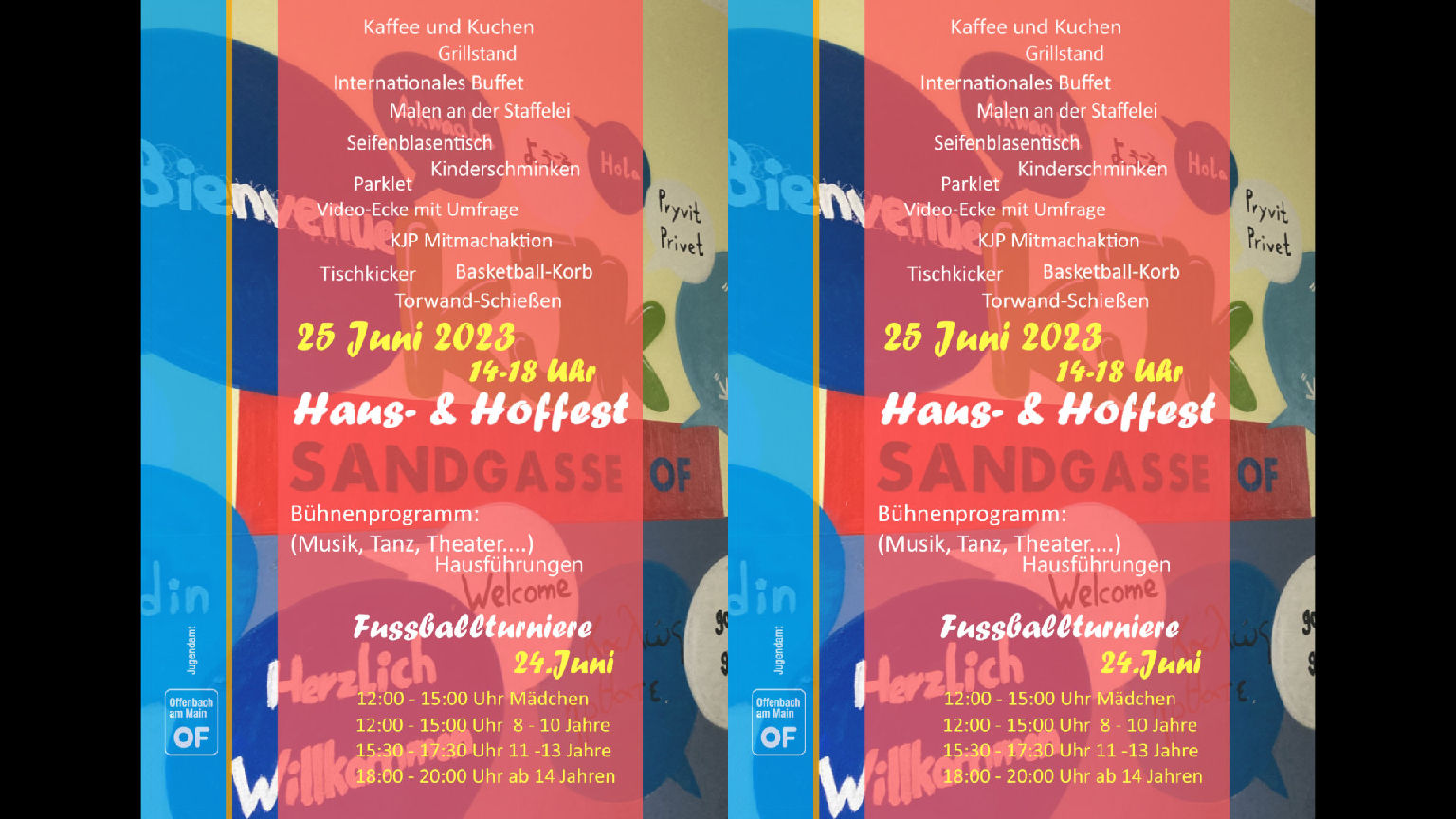 Flyer Haus- und Hoffest 2023